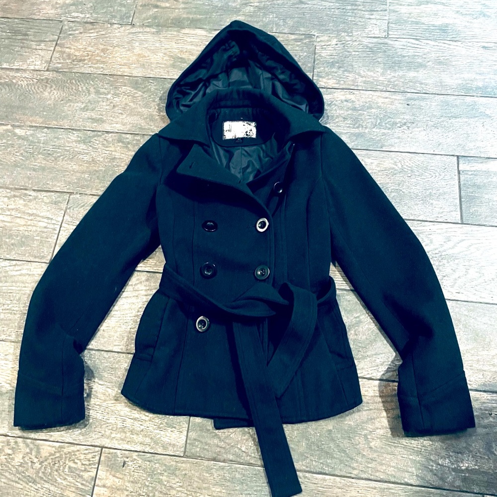 Navy blue hoodie Pea Coat